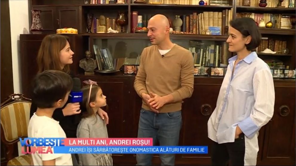VIDEO Sportivul Andrei Roșu iși sărbătorește onomastica alături de familie