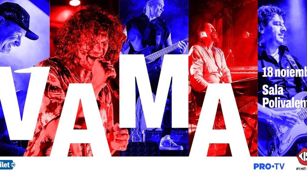 Trupa Vama, concert extraordinar pe 18 noiembrie la Sala Polivalentă