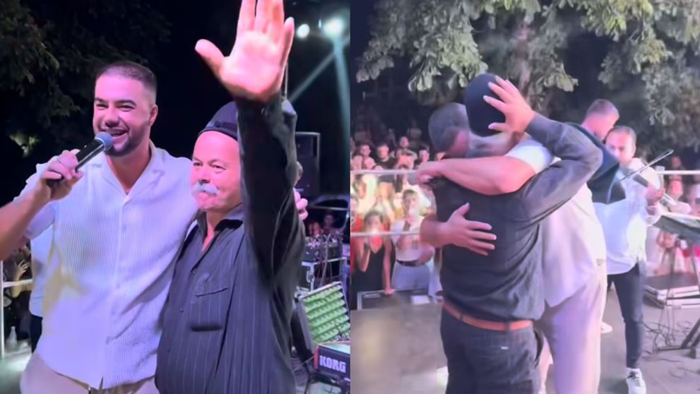 Culiță Sterp și-a chemat tatăl pe scenă, în mijlocul unui concert. Cu lacrimi în ochi, artistul a cântat alături de acesta: „A fost o bucurie mare”