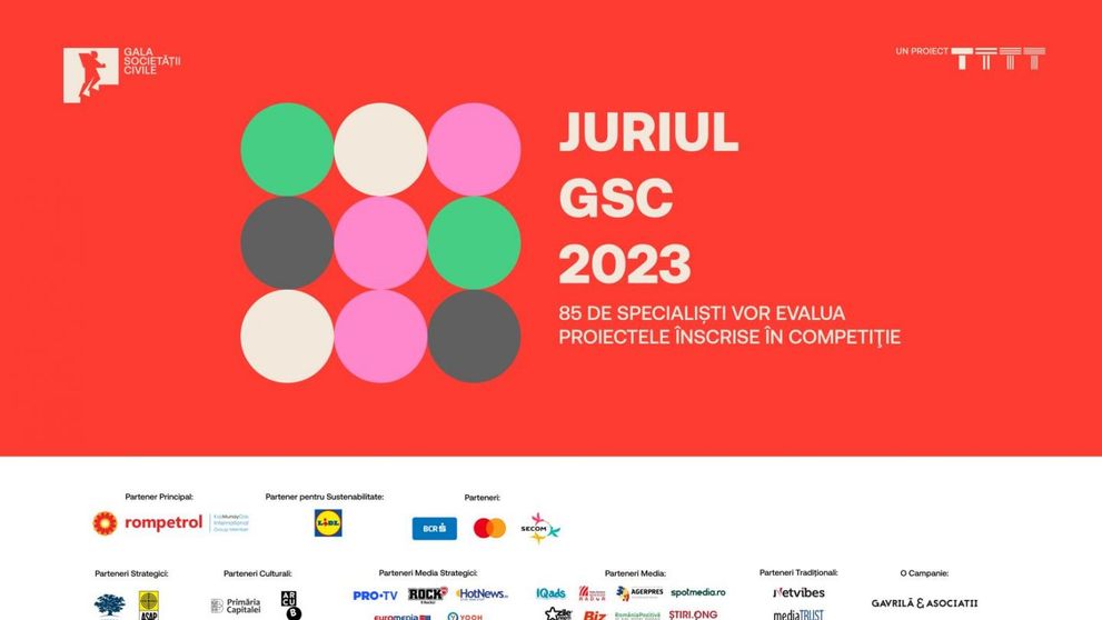 The Institute anunţă juriul competiţiei - Gala Societăţii Civile 2023, ediţia 21