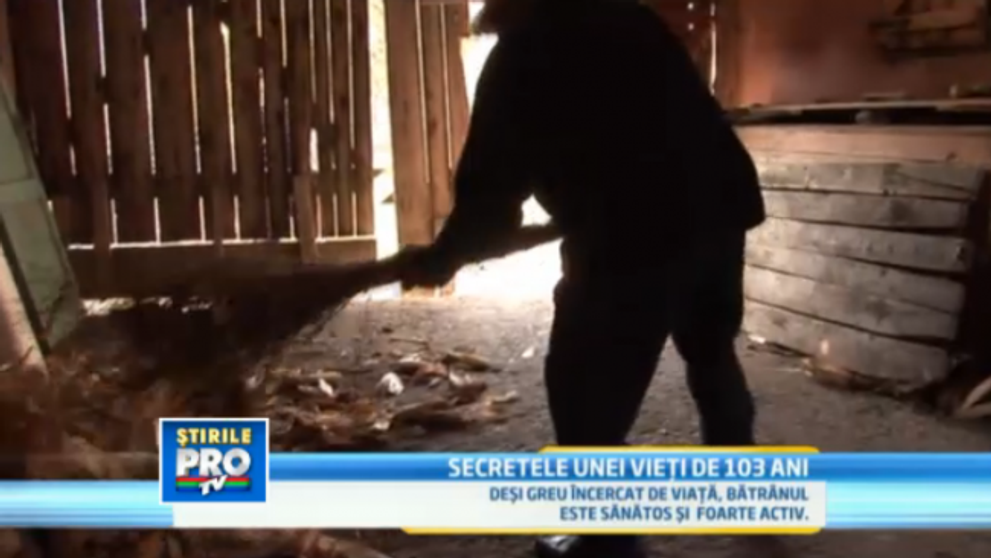 Cum arata cel mai batran om din Romania. Are 103 ani si a dezvaluit secretul longevitatii sale