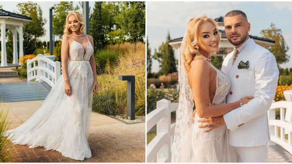 Maria Constantin, o mireasă splendidă! Cât a costat rochia cu diamante purtată de artistă în ziua nunții
