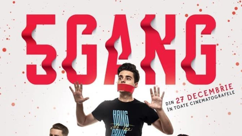 O secvență din filmul de comedie 5GANG: Un Altfel De Crăciun proiectată în premieră la petrecerea Global Records