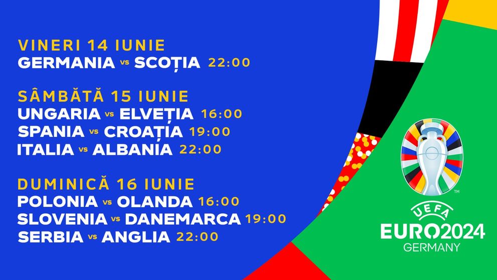 Românii au trăit la cote înalte emoția primei seri de la EURO 2024! Spectacolul fotbalistic continuă, la PRO TV și VOYO