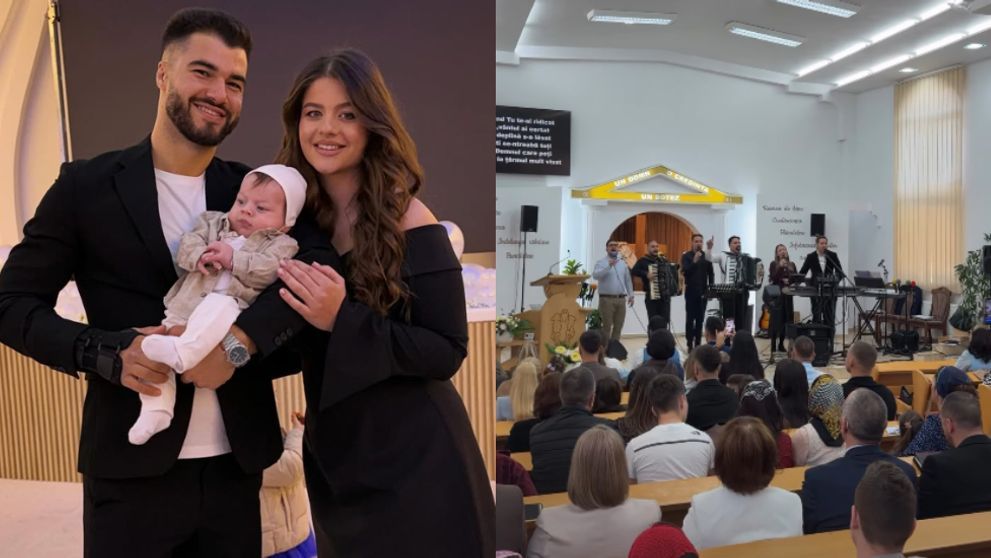 „Nu mă identific cu nicio religie”. Iancu Sterp a explicat motivul pentru care nu și-a botezat copilul. Denisa Coțolan și soțul ei au decis ca micuțul să primească binecuvântare, într-o biserică penticostală
