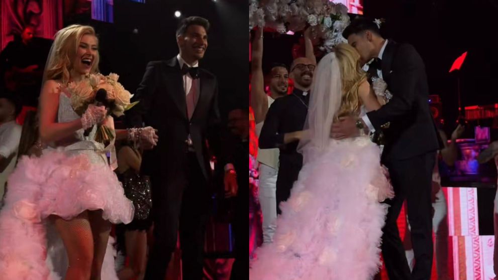 Andreea Bălan a apărut în rochie de mireasă pe scena de la Sala Palatului. A făcut „nunta” mai devreme, în fața miilor de fani. Ce mesaj i-a transmis Victor Cornea: „Mă bucur tare mult pentru tot ce trăiești în acest moment!”