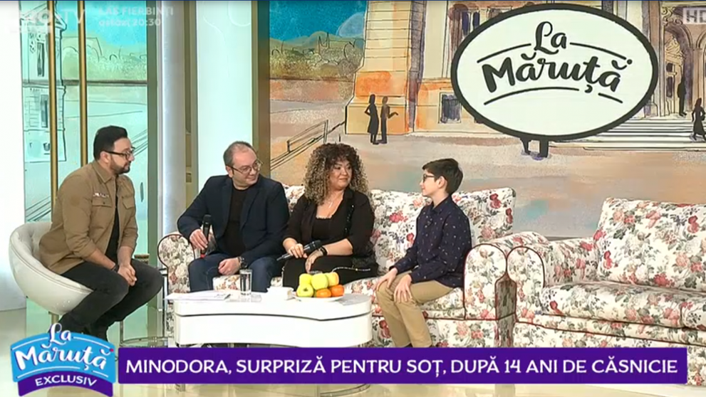 VIDEO Minodora, supriză pentru soț, după 14 ani de căsnicie