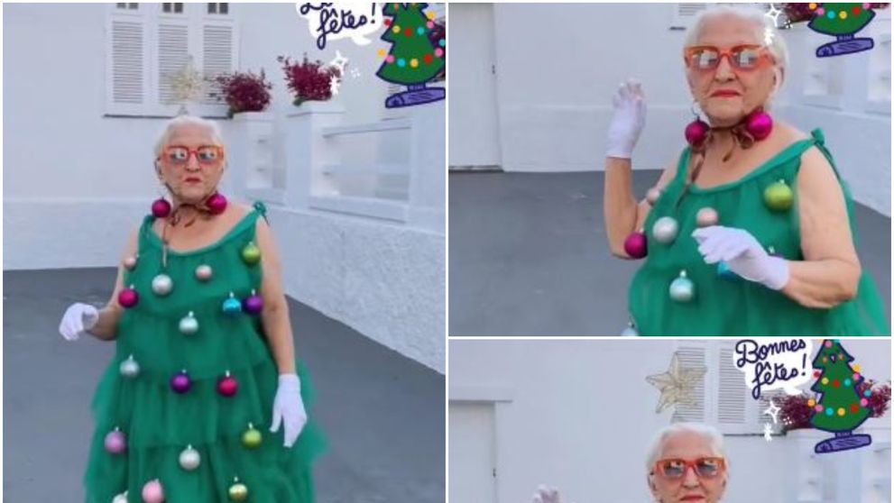 O bunicuță face senzație cu costumația ei festivă! Internauții sunt fascinați: 