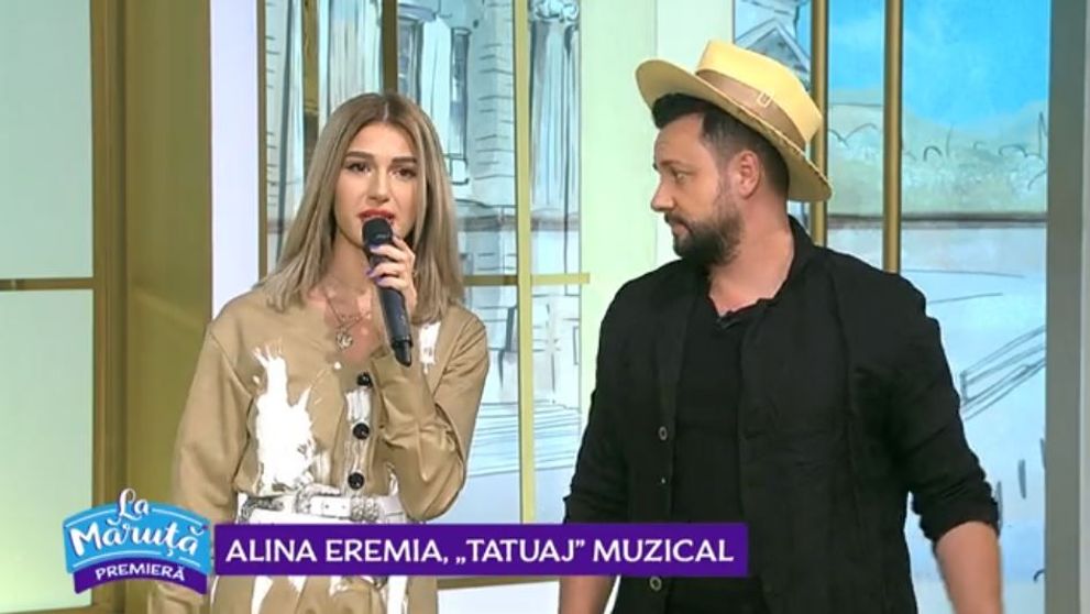 VIDEO Alina Eremia și-a tatuat titlul ultimei piese
