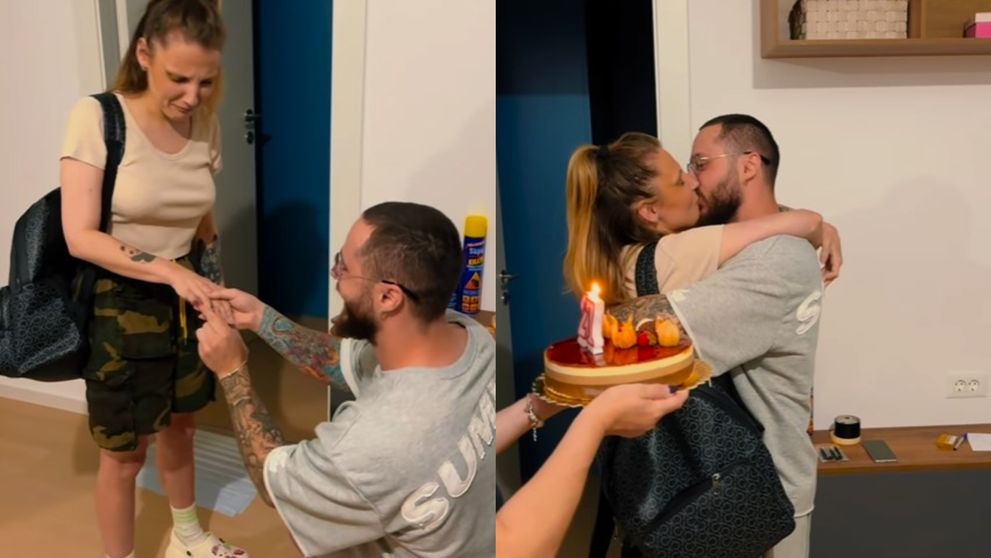 Alessandra, colega de scenă și buna prietenă a lui Theo Rose, a fost cerută în căsătorie. Artista și Anghel Damian au fost complici la momentul fericit