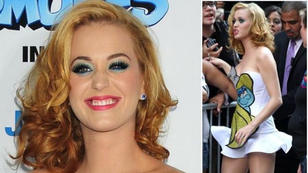 Katy Perry arata ca o gospodina care s-a  vopsit singura acasa: blondul i-a iesit... roscat!