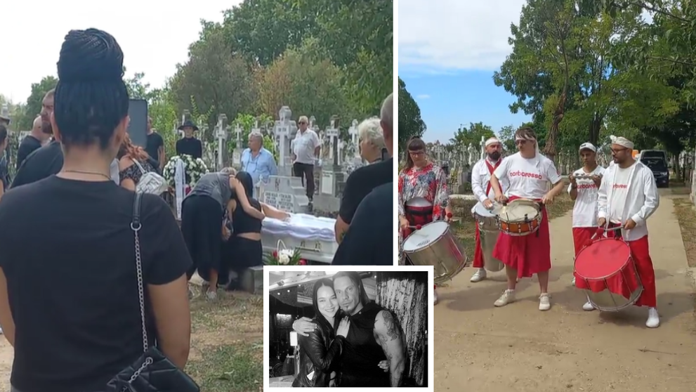 Răzvan Gorcinski a fost înmormântat. Imagini impresionante de la cimitir