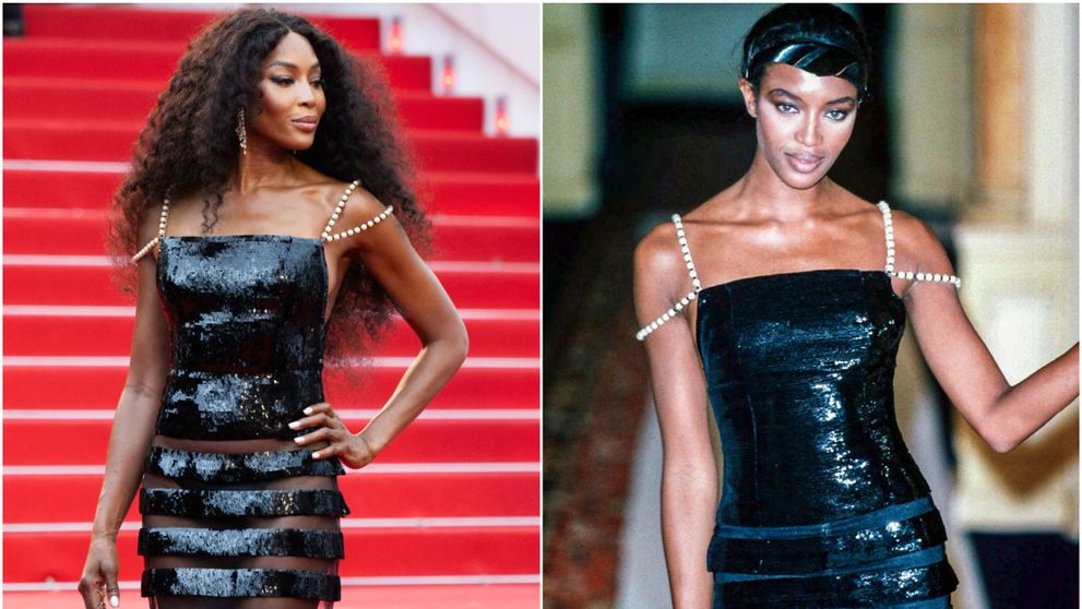 Are 53 de ani și încape în rochiile din urmă cu 28 de ani!  Naomi Campbell, fabuloasă într-o ținută purtată și în 1996