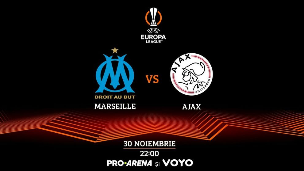 Maraton meciuri UEFA Europa League și UEFA Conference League, joi, 30 noiembrie, pe PRO ARENA și VOYO