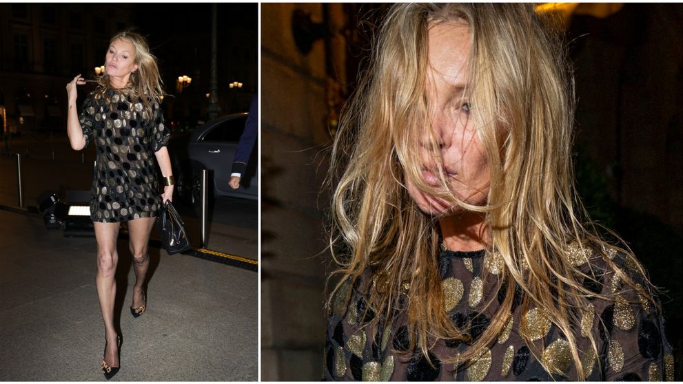 Kate Moss, surprinsă beată criță, pe tocuri, la Paris. Cum a reacționat portarul de la hotelul Ritz când a văzut-o pe trei cărări