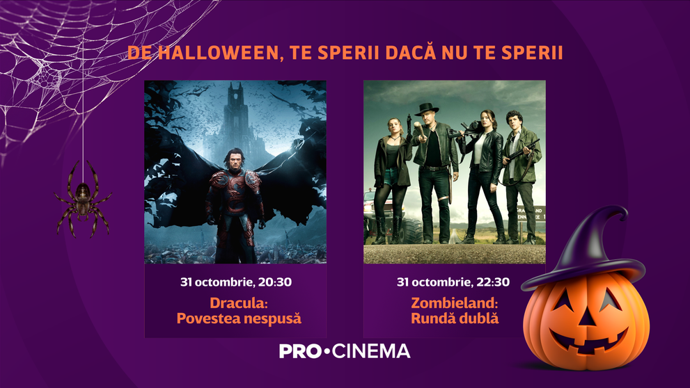 Evenimentele din luna octombrie sunt sărbătorite prin producții cinematografice de neratat, la PRO CINEMA