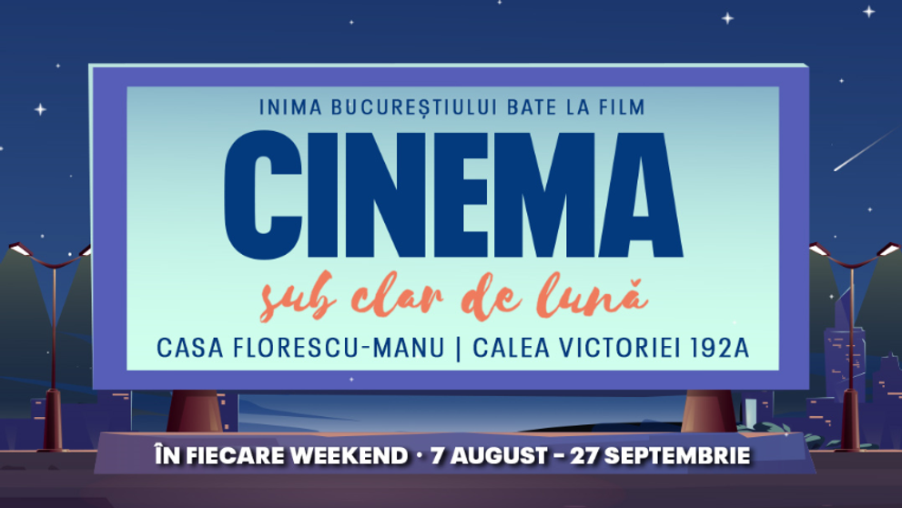 Seri de film în aer liber la „Cinema sub clar de lună“