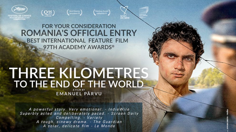 Trei kilometri până la capătul lumii, un film despre prejudecăți și bigotism, reprezintă România în cursa pentru Premiile Academiei Americane de Film