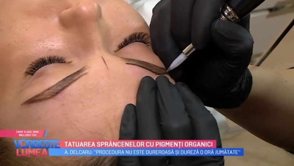 VIDEO Tatuarea sprâncenelor cu pigmenți organici