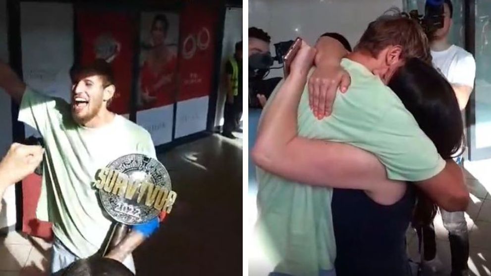 Imagini emoționante de la aeroport. Cum a fost așteptat Alex Delea, câștigătorul Survivor România 2022