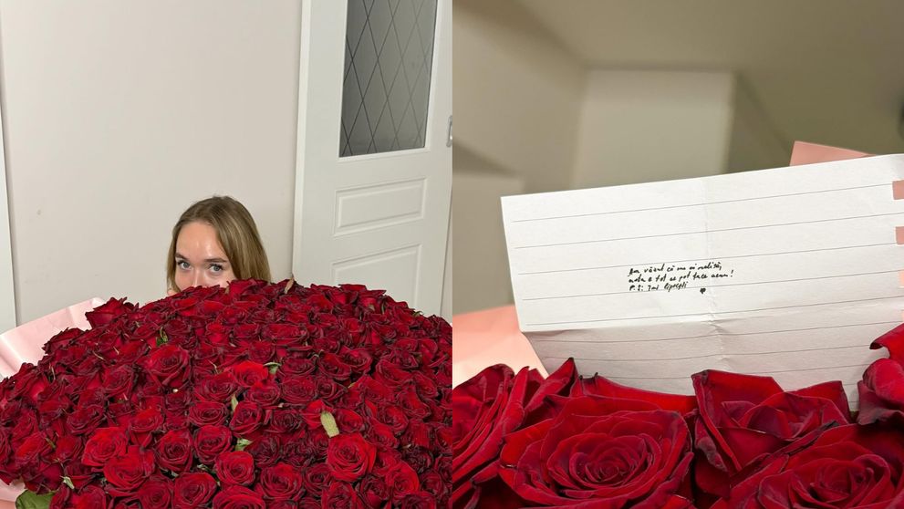 Surpriză neașteptată după divorț. A primit un buchet cu 303 trandafiri. Gestul romantic care i-a pus pe gânduri pe fanii unei influencerițe celebre: „Îmi lipsești”