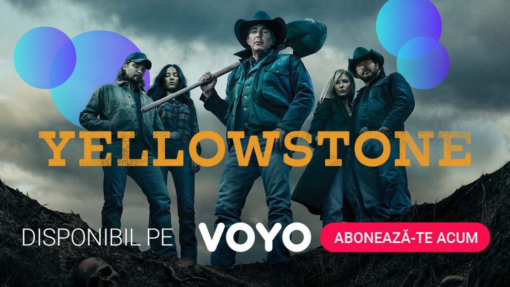 Serialul Yellowstone, o poveste despre familie, trecut și proprietăți, acum disponibil pe VOYO!