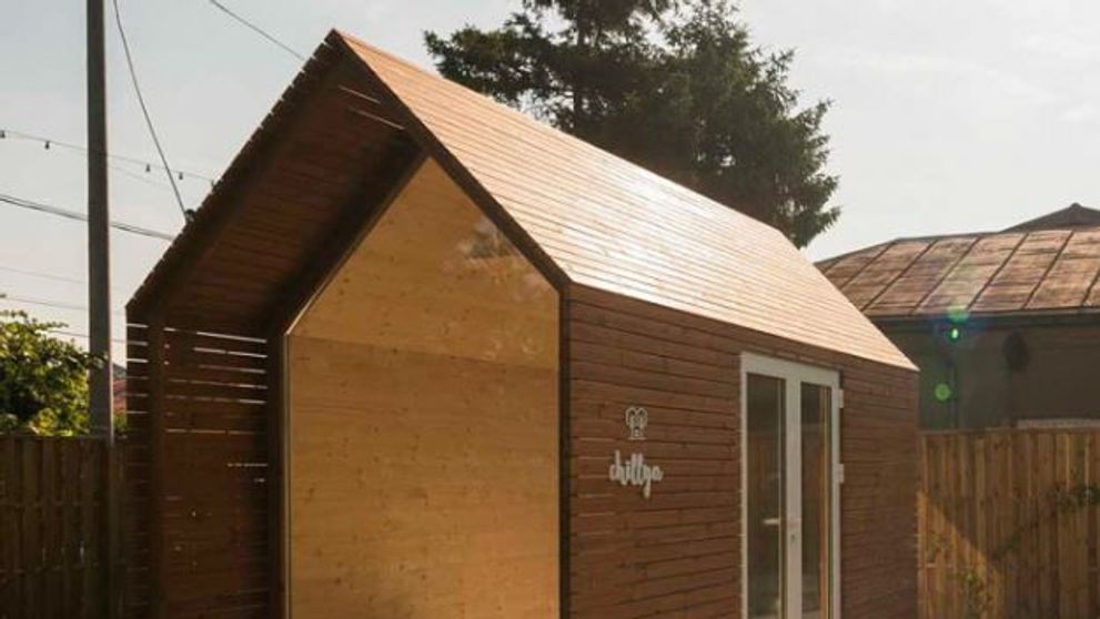 Un arhitect roman a creat casa de 4,5 metri patrati. Constructia dureaza doar patru ore