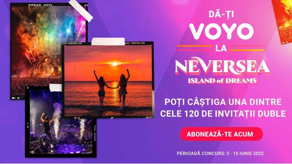 VOYO te trimite gratuit la Neversea. Înscrie-te în concurs și bucură-te de festival!