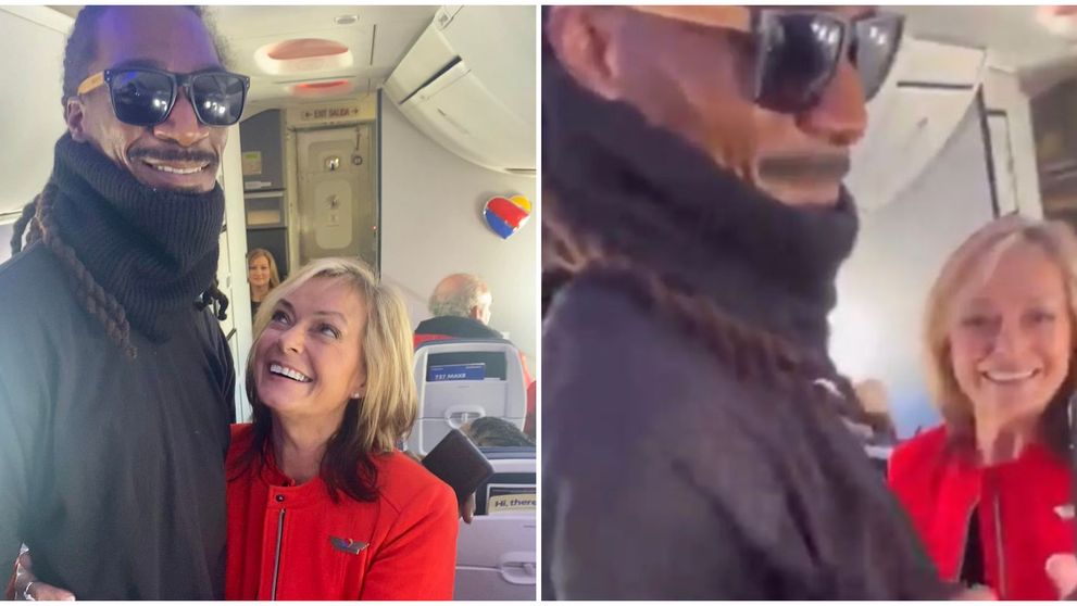 Întâmplare hilară! Ce s-a întâmplat după ce o stewardesă a crezut că-l are pasager pe Snoop Dogg. Clipul a adunat peste 3,7 milioane de vizualizări