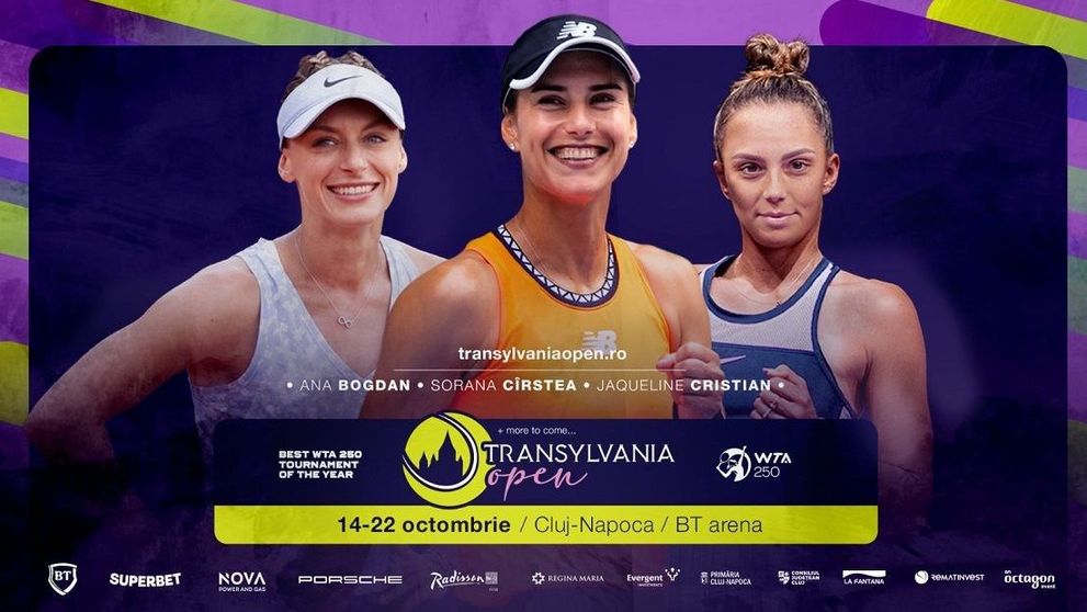 O nouă ediție Transylvania Open WTA250, în octombrie, la Cluj. Sorana Cîrstea va juca la turneul din BT Arena