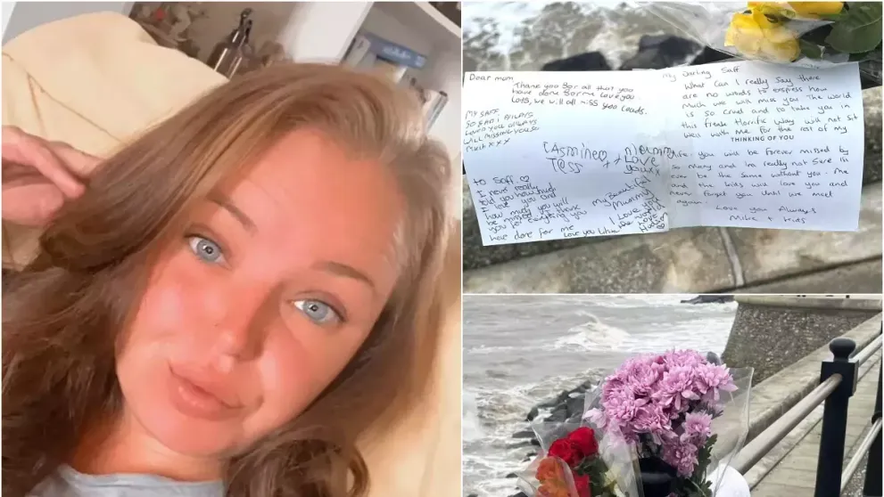 Omagiul pe care doi copii l-au lăsat în locul în care mama lor a murit. Tânăra s-a înecat pe o plajă. Avea doar 32 de ani: „Mămica mea frumoasă, te iubesc enorm”