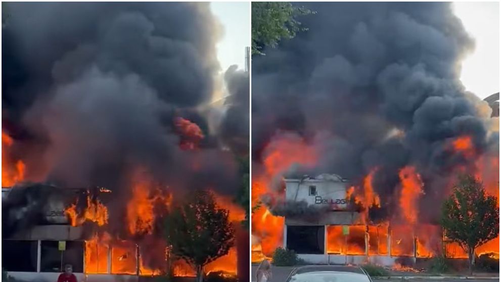 Incendiu devastator la un club celebru din Mamaia! Flăcările uriașe au cuprins întreaga clădire, iar martorii au filmat scenele șocante. VIDEO