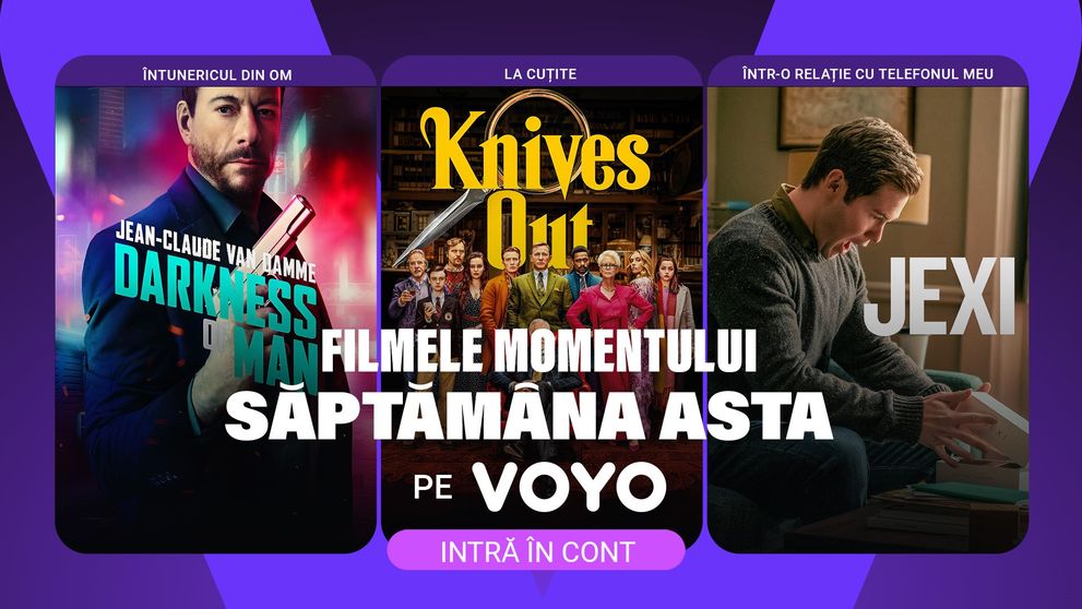 VOYO ți-a pregătit trei filme de excepție, pe care nu trebuie să le ratezi! Intră acum în cont și află ce poți viziona săptămâna aceasta
