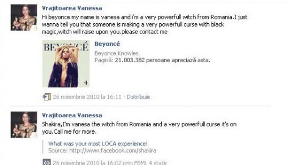 O vrajitoare din Romania vrea sa o ajute pe Beyonce! Vezi ce i-a scris pe Facebook!