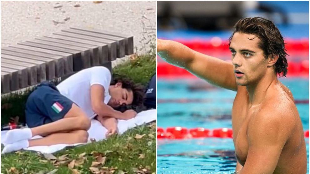 Campion olimpic, surprins dormind afară, pe jos, în Satul Olimpic. Thomas Ceccon, protest față de condițiile grele: “Nu avem aer condiționat, mâncarea e proastă”