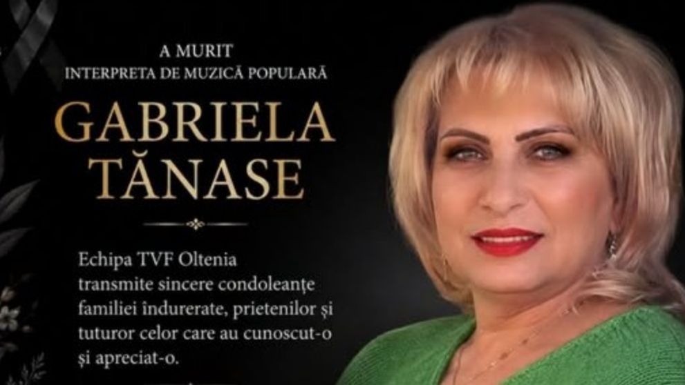 Gabriela Tănase a murit! Anunțul decesului