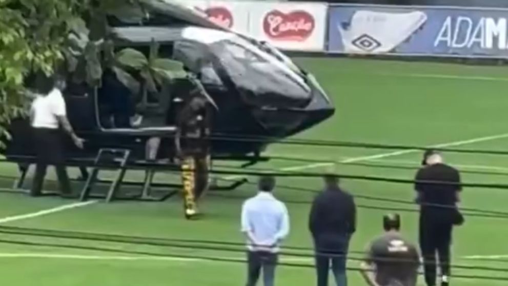 VIDEO - Neymar a venit cu elicopterul personal la antrenament