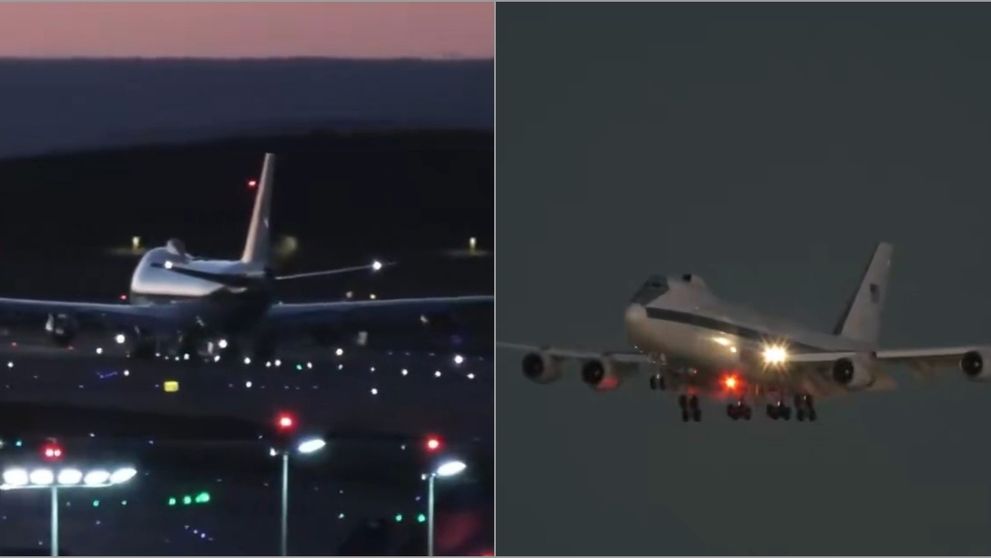 „Avionul Apocalipsei” a ajuns pe Pământ. Fotografiat pentru prima dată în 50 de ani în timp ce zbura prin SUA