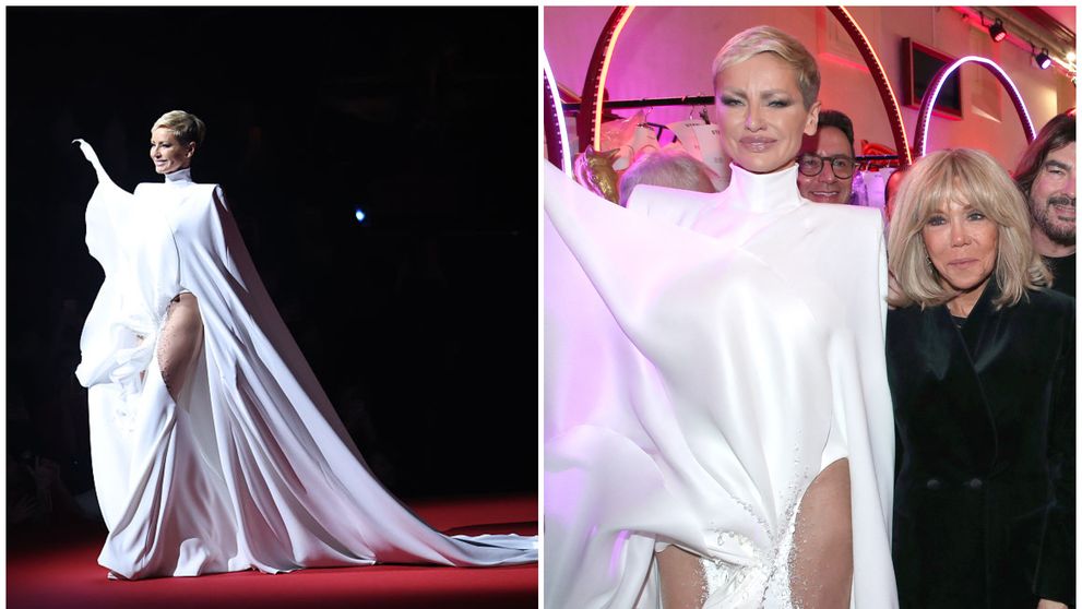 Apariție surpriză pe podium! Până și Brigitte Macron și-a dorit o poză cu ea! O recunoști? A intrat în Cartea Recordurilor pentru cele mai lungi picioare, iar în 2006 a fost votată cea mai atrăgătoare femeie din lume de FHM
