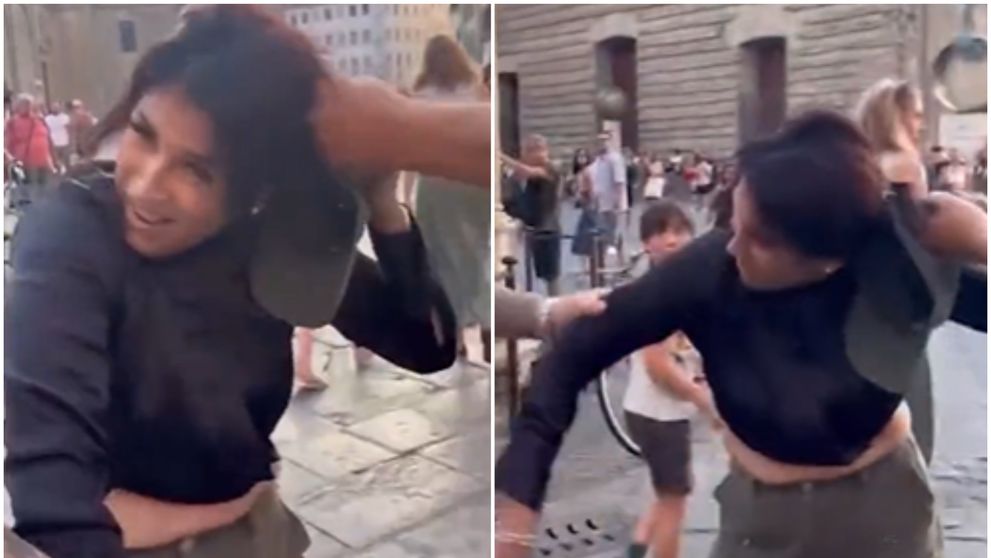 Vacanță în Florența transformată în coșmar! Scandal monstru în Piața San Lorenzo, după ce o femeie a fost acuzată de furt VIDEO