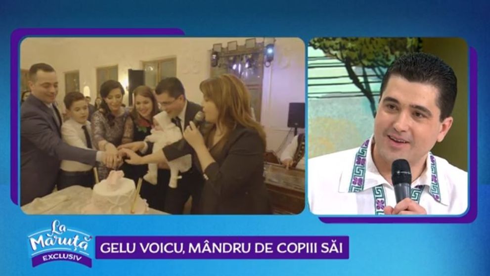 VIDEO Interpretul de muzică populară Gelu Voicu și-a botezat fetița. Cum a decurs evenimentul
