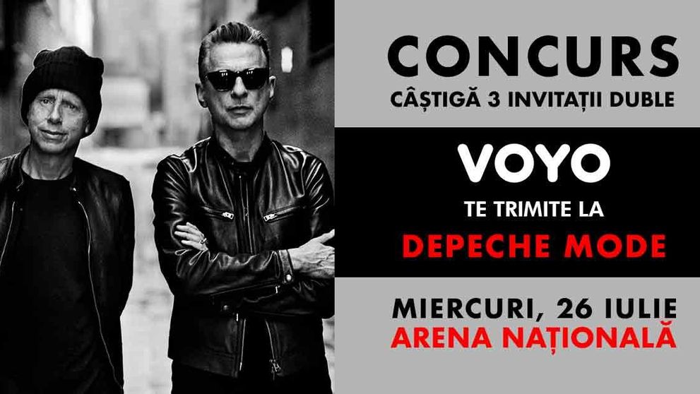 VOYO te trimite la concertul Depeche Mode de la București. Ce trebuie să faci pentru a câștiga invitațiile