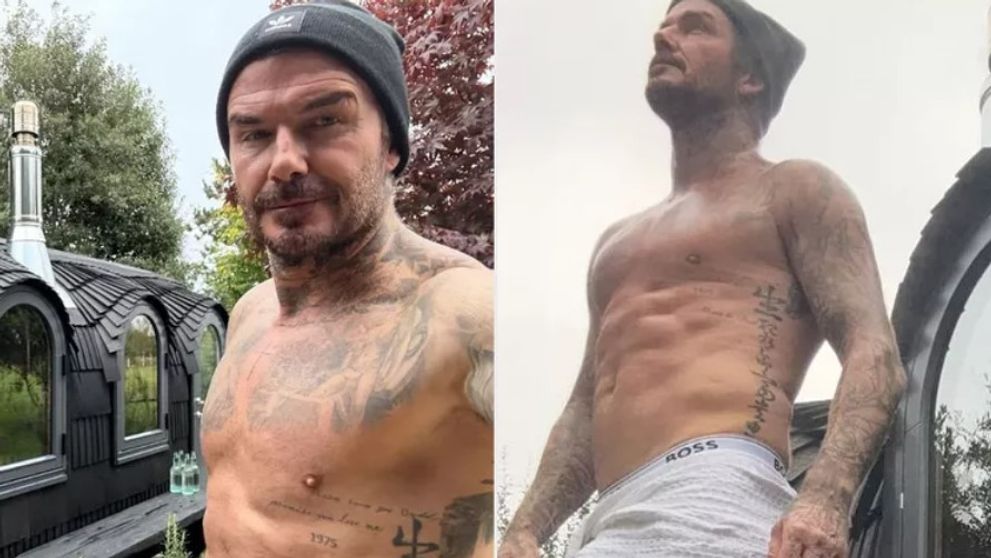 Atunci când nu cultivă legume în grădină și nu își hrănește găinile, David Beckham face saună în mijlocul curții: „Este întotdeauna important să îți acorzi un minut și să te resetezi”