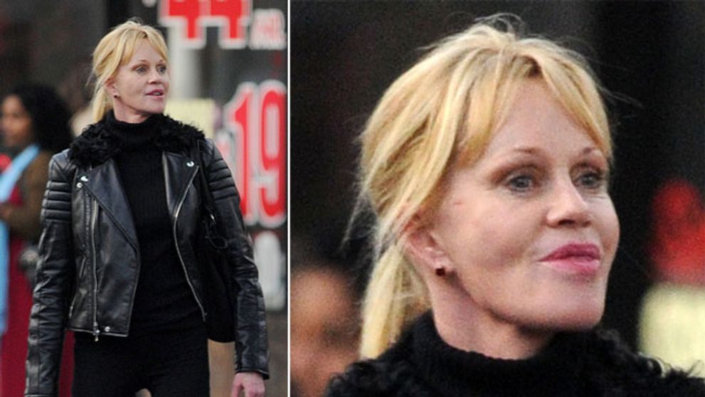 Melanie Griffith, de nerecunoscut. Este complet deformata de operatii estetice si botox. Vezi aparitia publica cu care a socat 