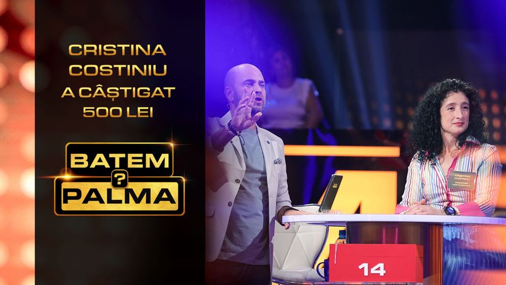 Cristina Costiniu, despre experiența de la „Batem palma?”, după ce a câștigat 500 de lei