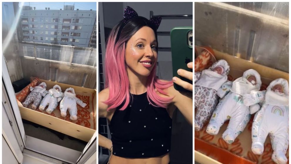 O mămică influencer a stârnit furia urmăritorilor după ce a postat un video cu tripleții care dorm iarna pe balcon. Oamenii s-au întrecut în comentarii de panică: „Vai, dacă pică vreo țigară de la vecinu...”