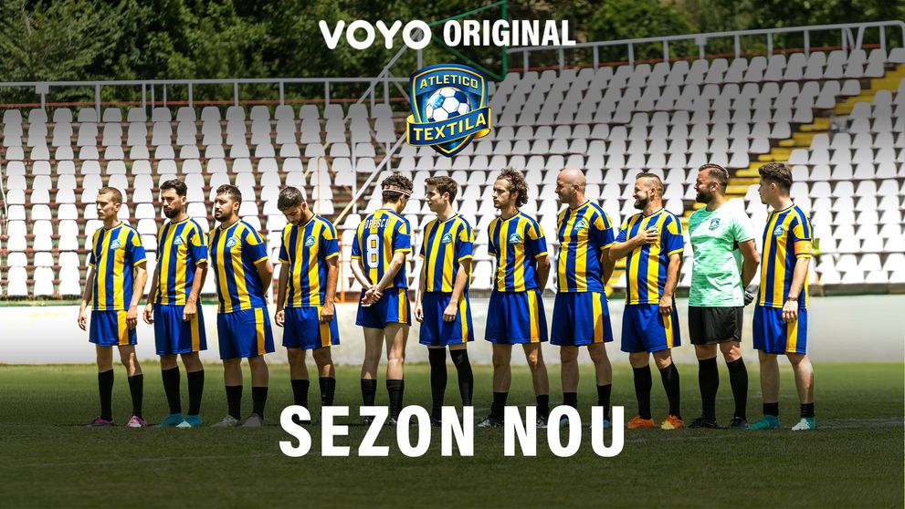 Atletico Textila revine cu un nou sezon, exclusiv pe VOYO! Matei Constantin: „Sper ca fanii serialului să se bucure cel puțin la același nivel la care ne-am distrat noi la filmări”