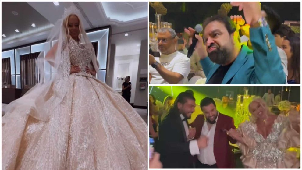 Anda Adam s-a schimbat de rochia de mireasă de 25 kg! Cum arată cea de-a doua ținută de la cea mai opulentă nuntă a anului