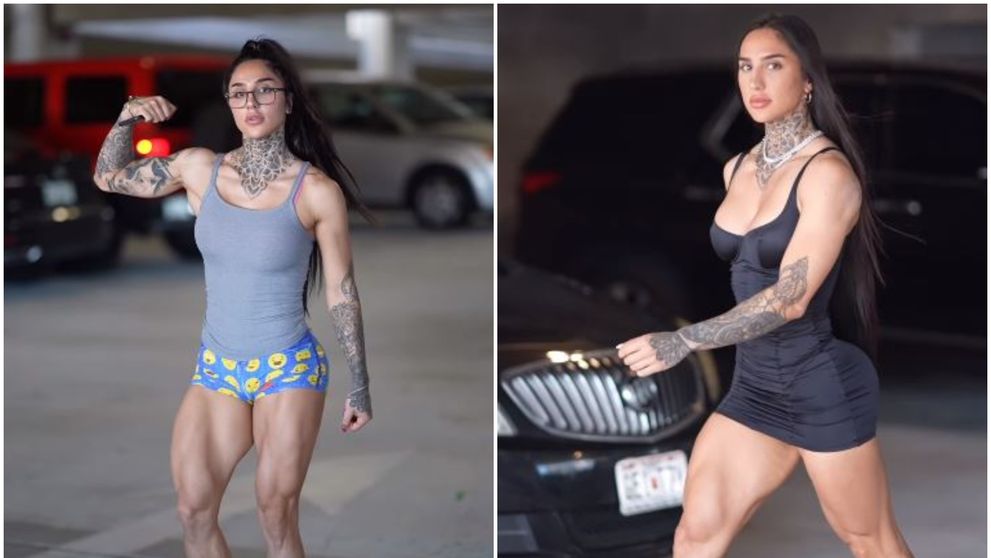 Peste 5 milioane de oameni o urmăresc fascinați de formele ei. Cum se transformă culturista atunci când își pune rochie mini