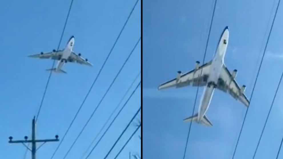 ”E o eroare în Matrix!” Un avion surprins complet nemișcat pe cer a devenit viral pe TikTok